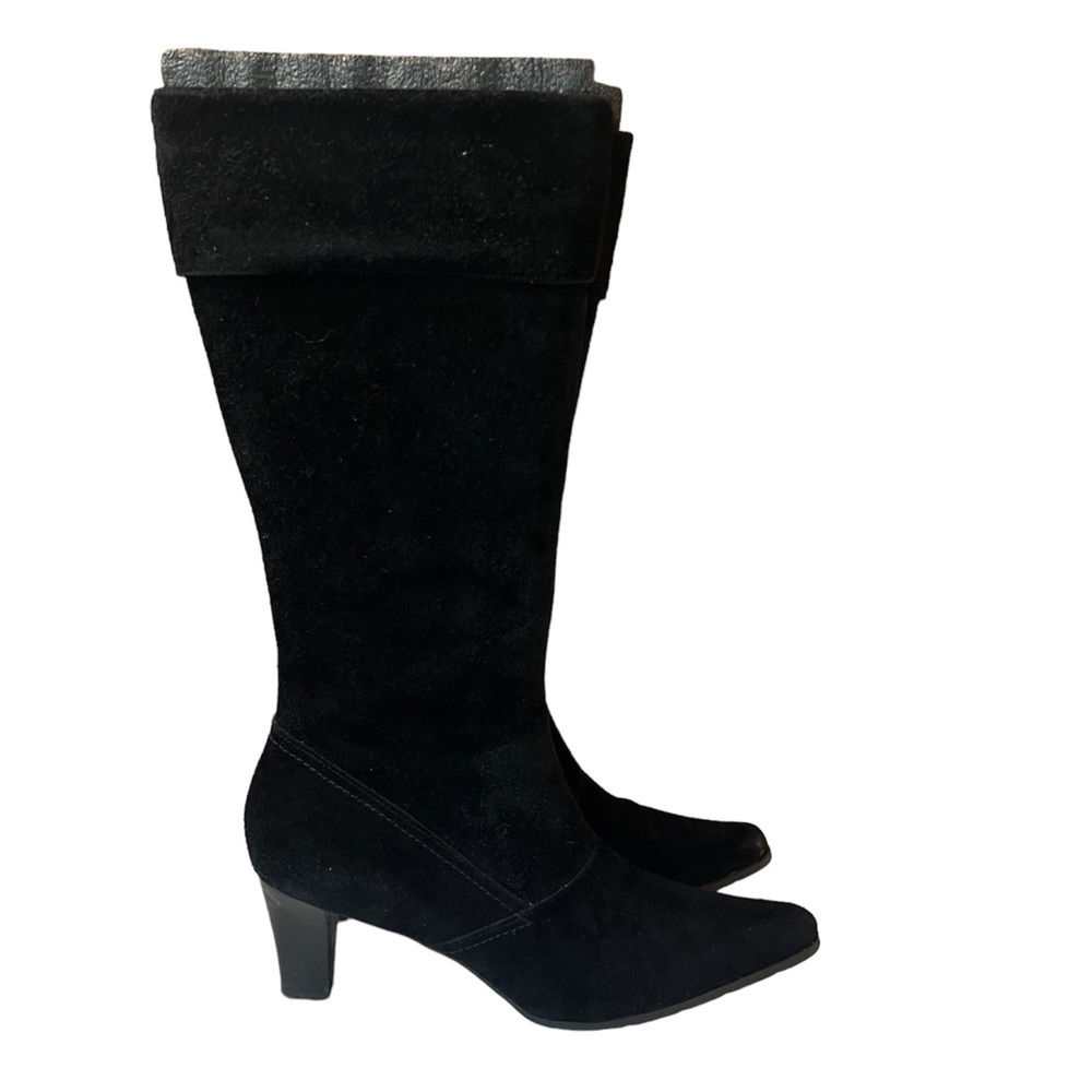 Worthington Suede Tall Zip Up Boots Size 8.5